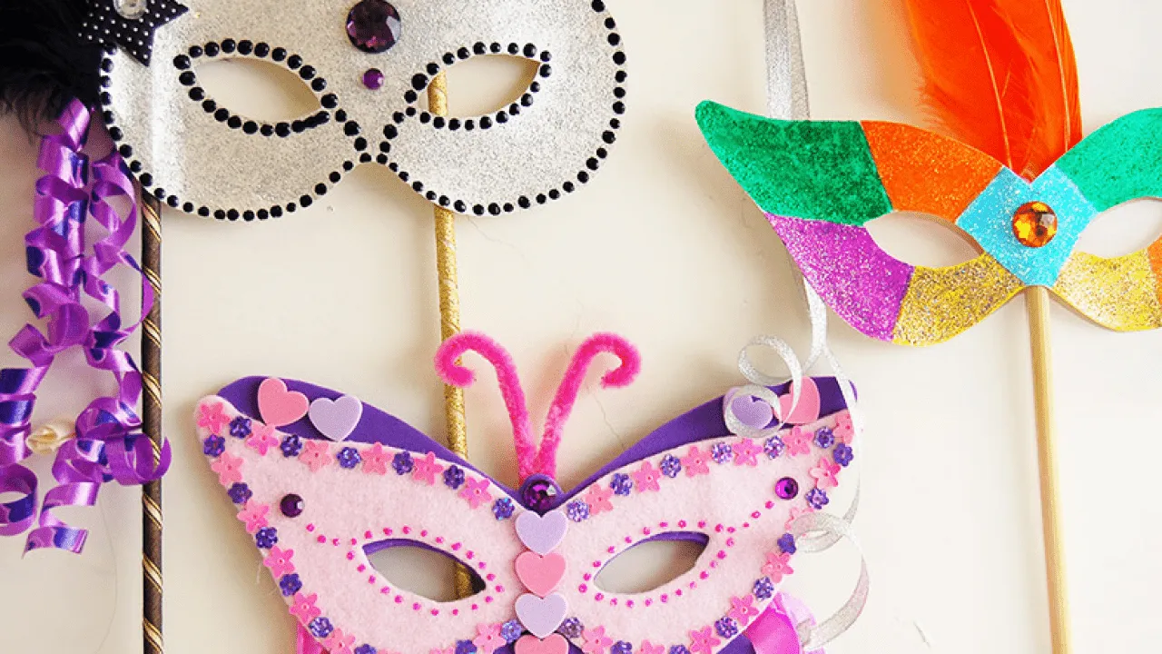 Caretas Antifaz para Carnaval Faciles para hacer en Casa – Manualidades  Gratis