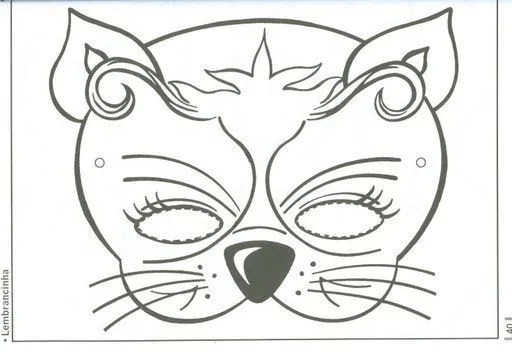 Mascaras gatos para imprimir - Imagui