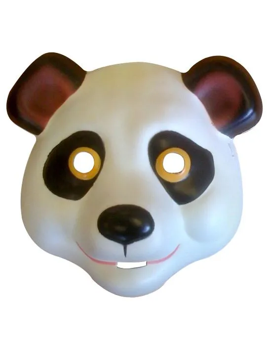 Mascara de oso panda en foami - Imagui