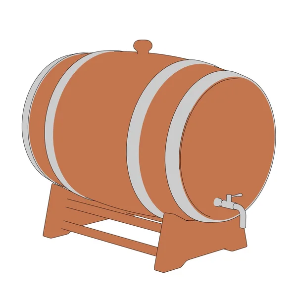 Caricatura de barril de vino — Foto stock © 3drenderings #43219767