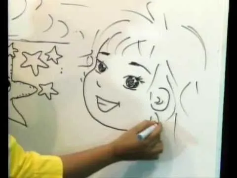 Caricatura de cara de niño en Cuenticos - YouTube