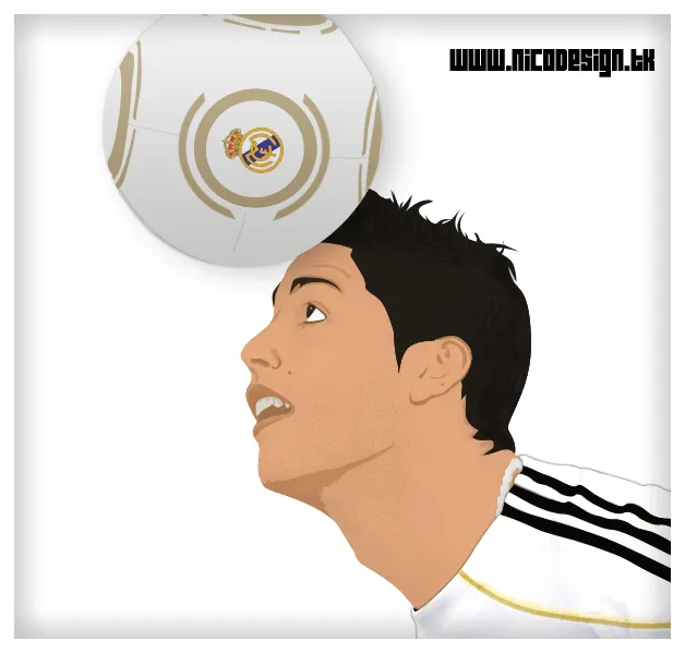 Karako Design ·-: Caricatura Cristiano Ronaldo | Real Madrid