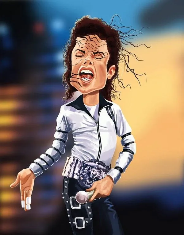 Caricatura-de-Michael-Jackson- ...