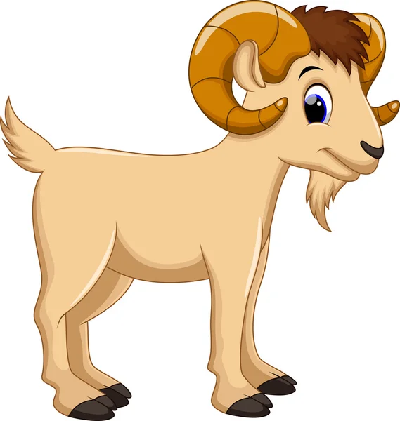 Caricatura lindo cabra — Vector stock © irwanjos2 #68629135