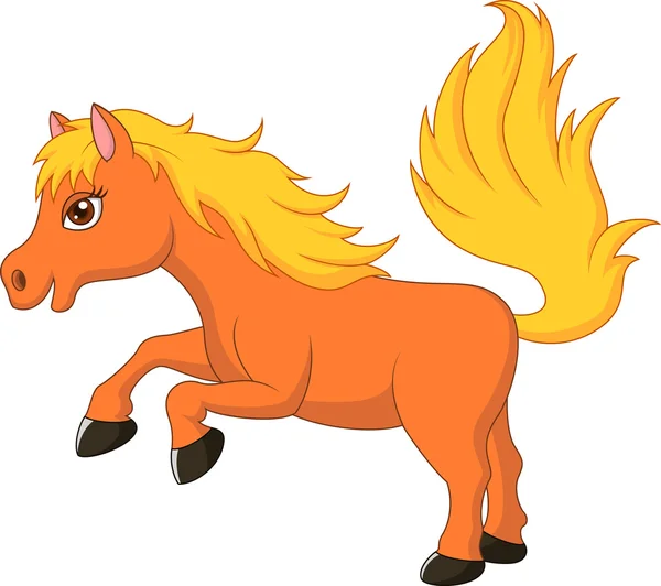 Caricatura lindo pony caballo — Vector stock © tigatelu #32224983