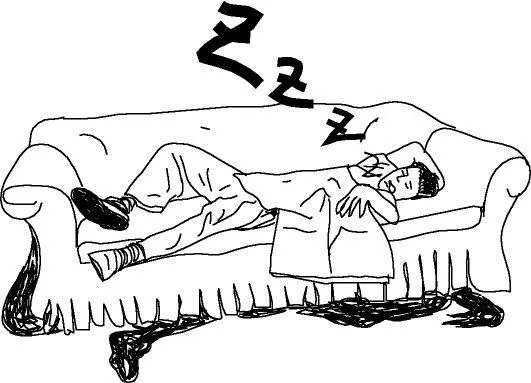Imagen de una persona durmiendo en dibujo de imagui - Imagui