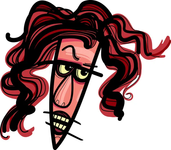 Caricatura de mujer enojada — Vector stock © izakowski #13422726
