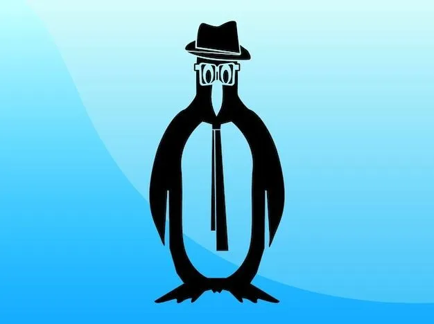 caricatura de un pingüino | Descargar Vectores gratis