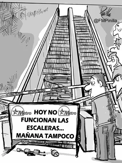 Más que una caricatura, la realidad del Metro de Caracas (