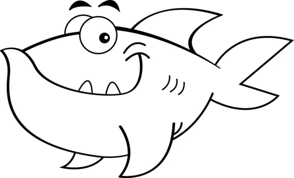 Caricatura sonriente peces — Vector stock © kenbenner #14870629