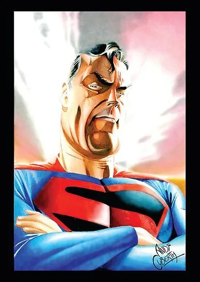 Caricatura de Superman" by Julio Andrés López Behety | Redbubble Caricatura de Superman" by Julio Andrés López Behety | Redbubble