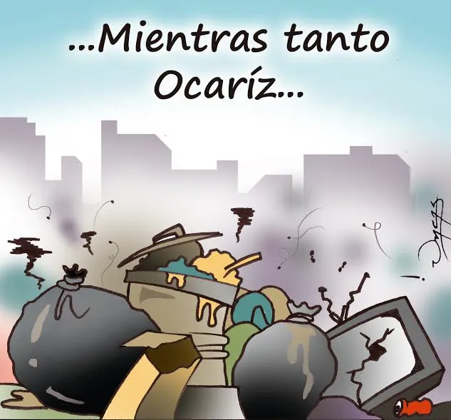 Caricatura de Uncas) La basura de Ocariz