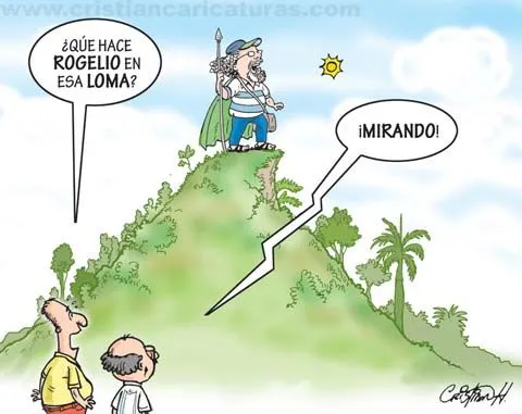 Las Caricaturas de Cristian Hernández: Mirando en la loma... Las Caricaturas de Cristian Hernández: Mirando en la loma...