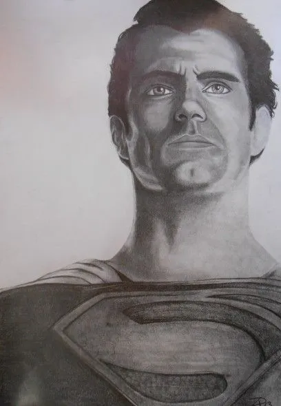 Dibujo de superman a lapiz - Imagui