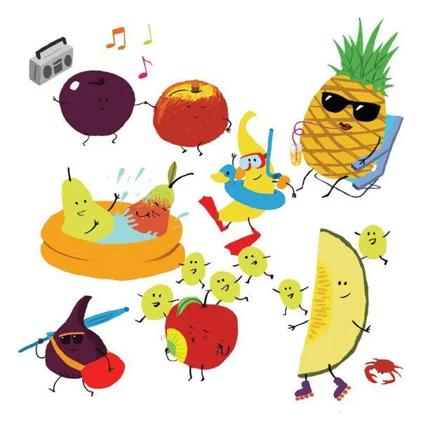Caricatura de frutas Colouring Pages (page 3) Caricatura de frutas Colouring Pages (page 3)