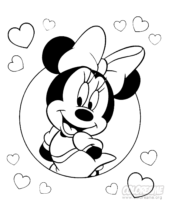Imágenes de Minnie Mouse de bebé para colorear - Imagui