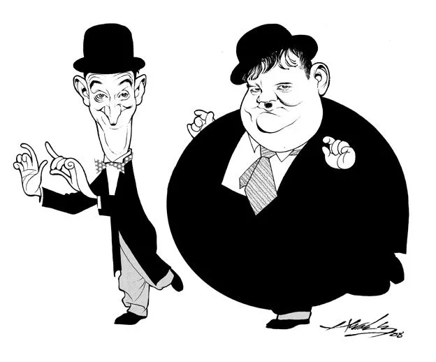 Dibujos animados de un niño gordo y un niño flaco - Imagui