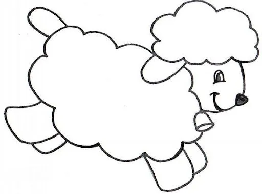 Clipart de ovejas para colorear - Imagui