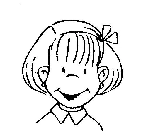 Dibujos para colorear de un niño riendo - Imagui