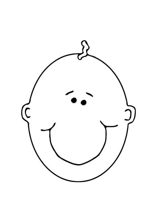 Dibujo del rostro de un bebé - Imagui