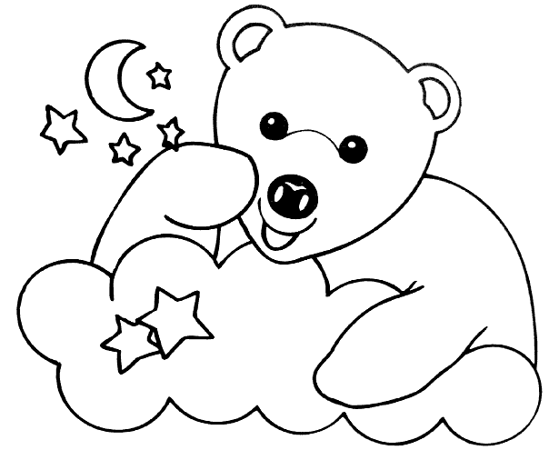 Caritas de osos para colorear - Imagui