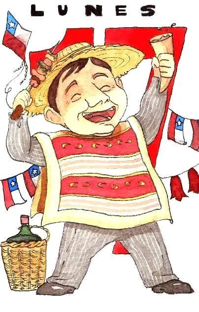 Dibujo de fiestas patrias chilenas - Imagui