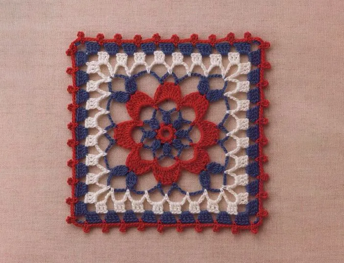 Carpeta Flor de Verbena en Crochet PATRÓN GRATIS