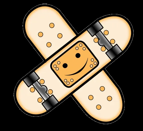 Carpeta de henganskater: Pegatina Skate-tirita.