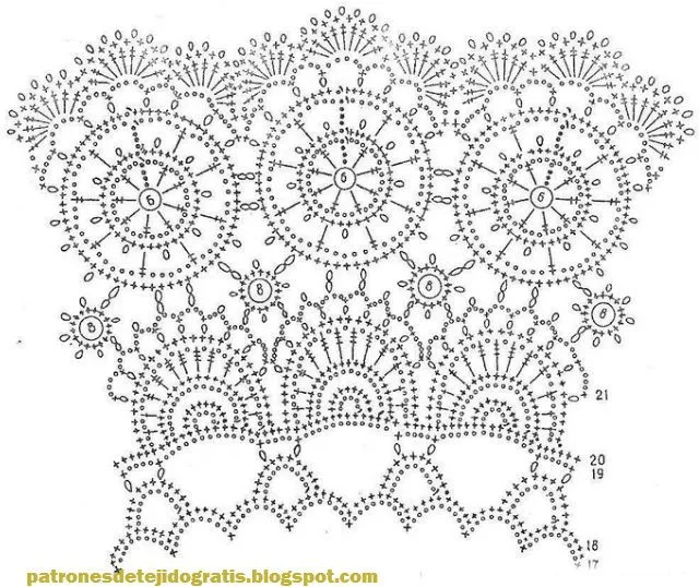 2 Carpetas Circulares Crochet / esquemas ~ Patrones para Crochet