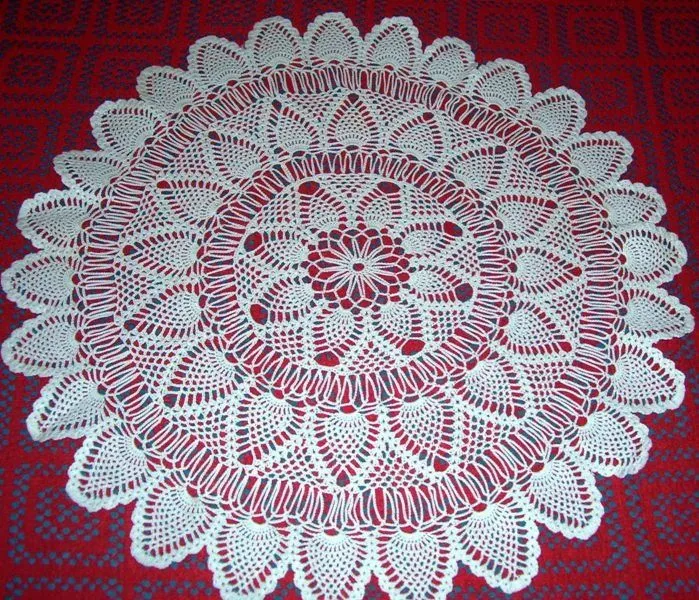 Carpetas redondas tejidas al crochet - Imagui
