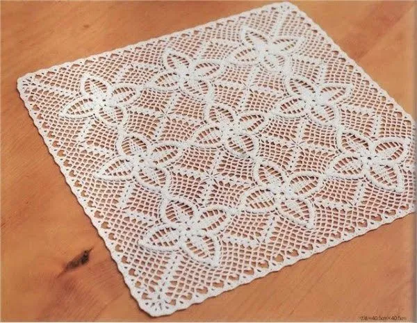 Carpetas cuadradas a crochet con patrones - Imagui