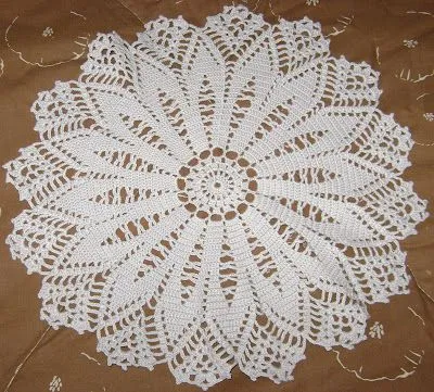 Carpetas al crochet con patrones - Imagui