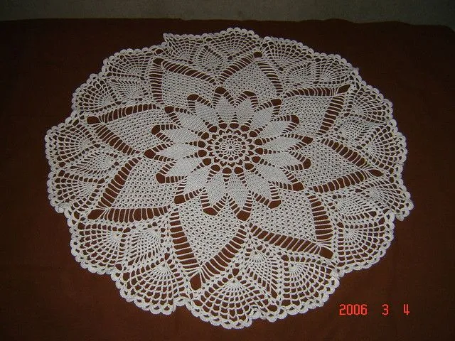 Carpetas redondas tejidas a crochet - Imagui
