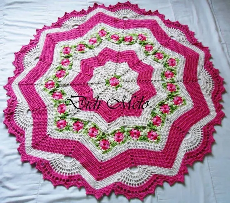 carpetas tejidas al crochet on Pinterest | Doilies, Doily Patterns ...
