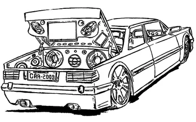 Carros Hiper Tunados: Desenho Pagina 2