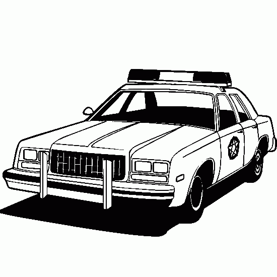Carro de policia para pintar - Imagui