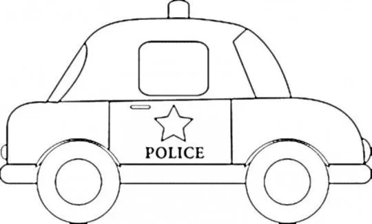 Carro de policía para dibujar - Imagui