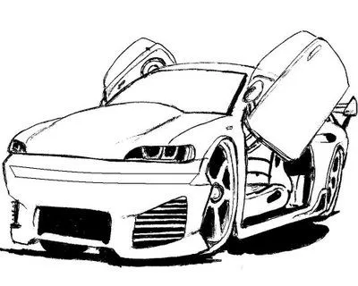 Carros para colorir e pintar diversos cars tunados - Rei dos anime