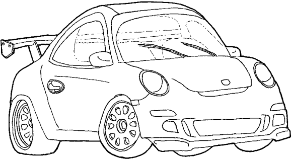 Dibujos para colorear de carros faciles - Imagui