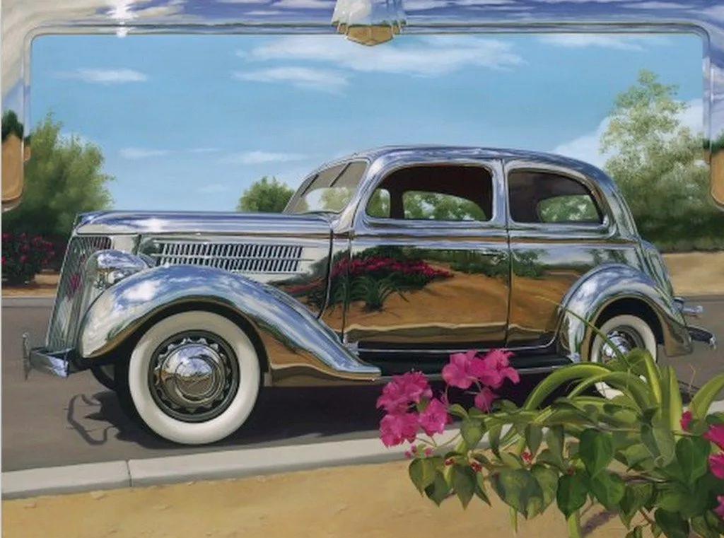 Carros pintados en óleo | El club del arte, pinturas Carros pintados en óleo | El club del arte, pinturas