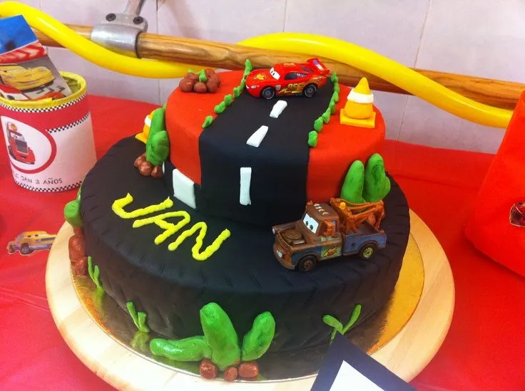 cars on Pinterest | Race Track Cake, Car Cakes and Mcqueen