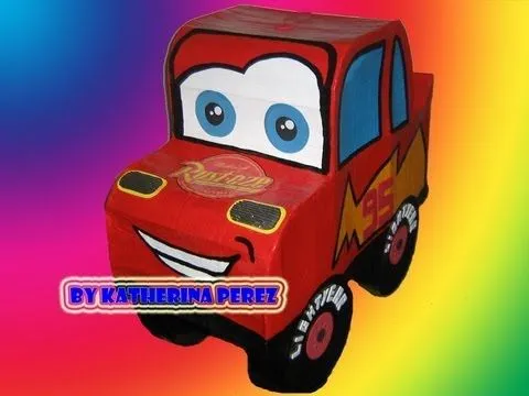 CARS PINATA -TIPO TAMBOR - YouTube
