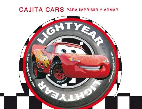 Cars - Rayo Mc Queen - Cajita Souvenir para imprimir - Fiestas ...