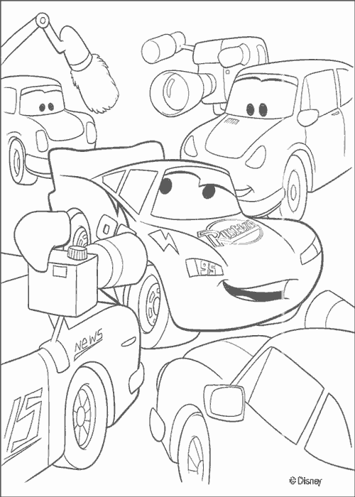 Free coloring pages of rayo mcqueen