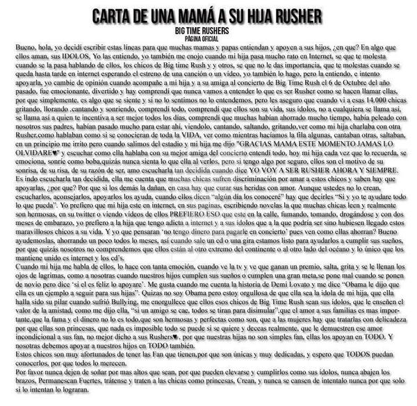 Carta de madre a su hija rusher by samantha-233 on DeviantArt