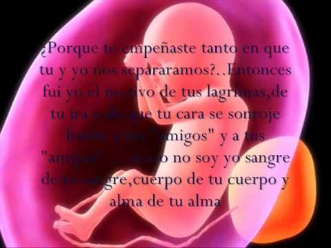 CARTA DE UN NIÑO A SU MADRE ANTES DE QUE ELLA LO ABORTE - YouTube