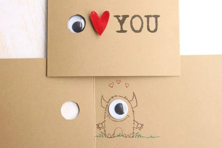 Una carta de amor muy divertida | Manualidades | Pinterest