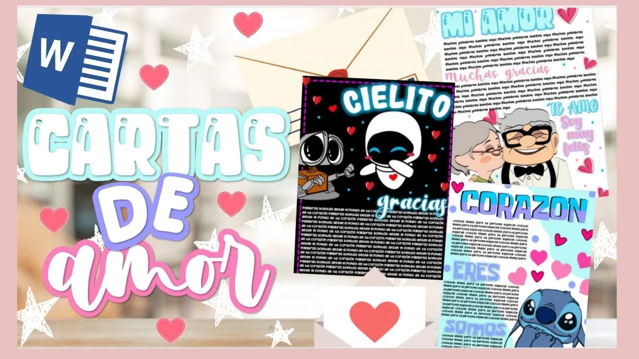 CARTAS DE AMOR en Word// SUPER FACILES// IDEA DE REGALO SAN VALENTIN+ PLANTILLAS GRATIS - YouTube CARTAS DE AMOR en Word// SUPER FACILES// IDEA DE REGALO SAN VALENTIN+ PLANTILLAS GRATIS - YouTube