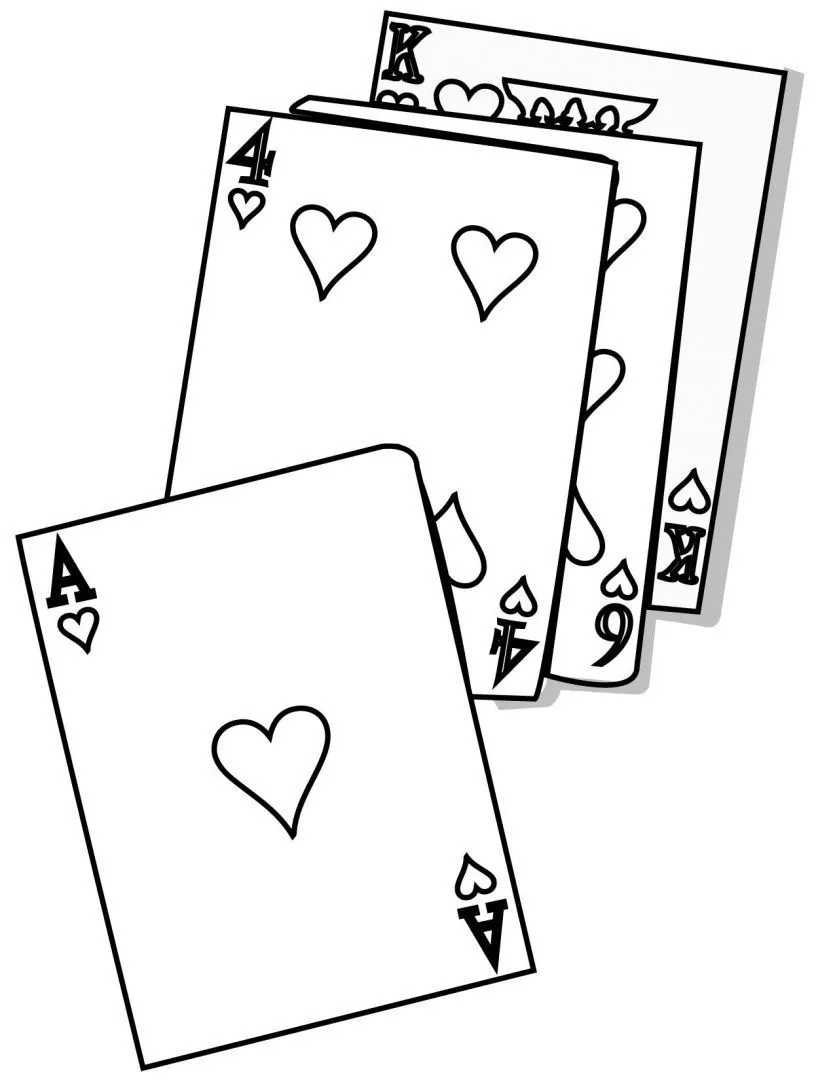 Cartas de póker para colorear :: Imágenes y fotos Cartas de póker para colorear :: Imágenes y fotos