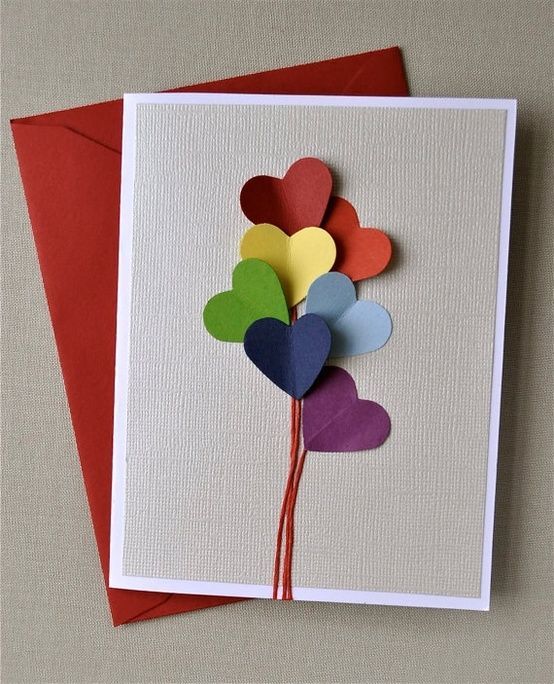 Diseños de tarjetas de amor para hombre hechas a mano - Imagui